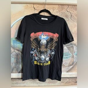 ElevenParis "Saint Honore” Biker Club Eagle and Motorcycle Tee